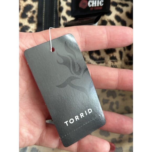 Torrid Retro Chic Leopard Print Slim Pencil Mermaid Skirt Retro NWT Sz 14 Zip - Picture 5 of 7